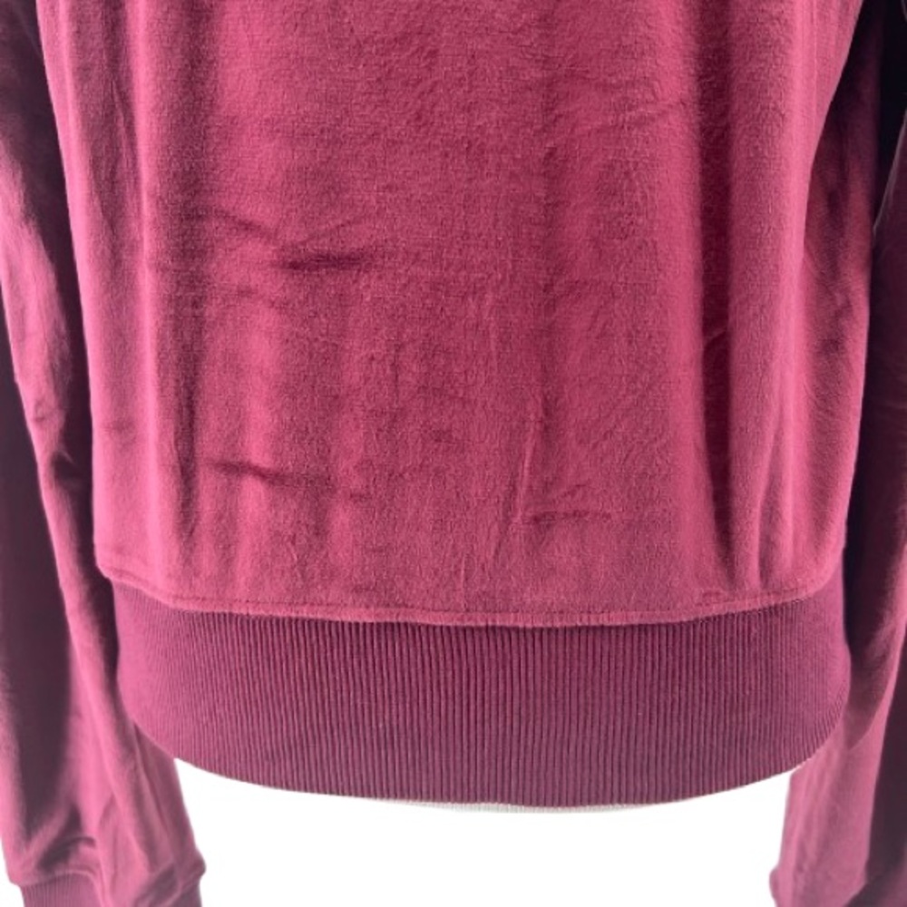 NWT Playboy The Icon Velour Logo Hoodie Burgundy Size XS - Picture 12 of 14